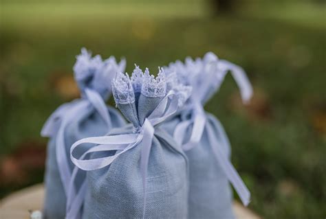 dusty blue favor bags